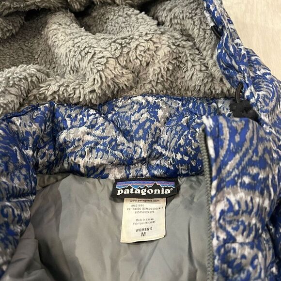 PATAGONIA Full Zip MultiColor Hooded Sleeveless Puffer Vest / Jacket size M - Picture 3 of 7